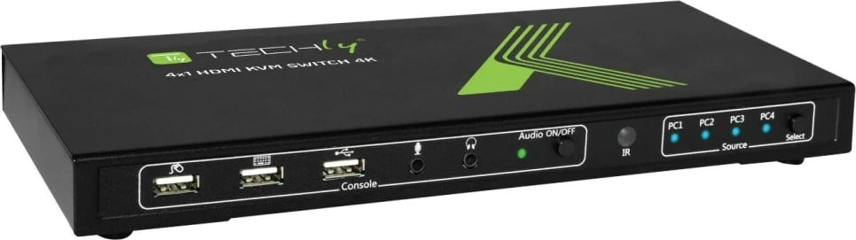 Switch TECHly IDATA KVM-HDMI4U, 4x1 USB HDMI 4Kx2K, E zezë