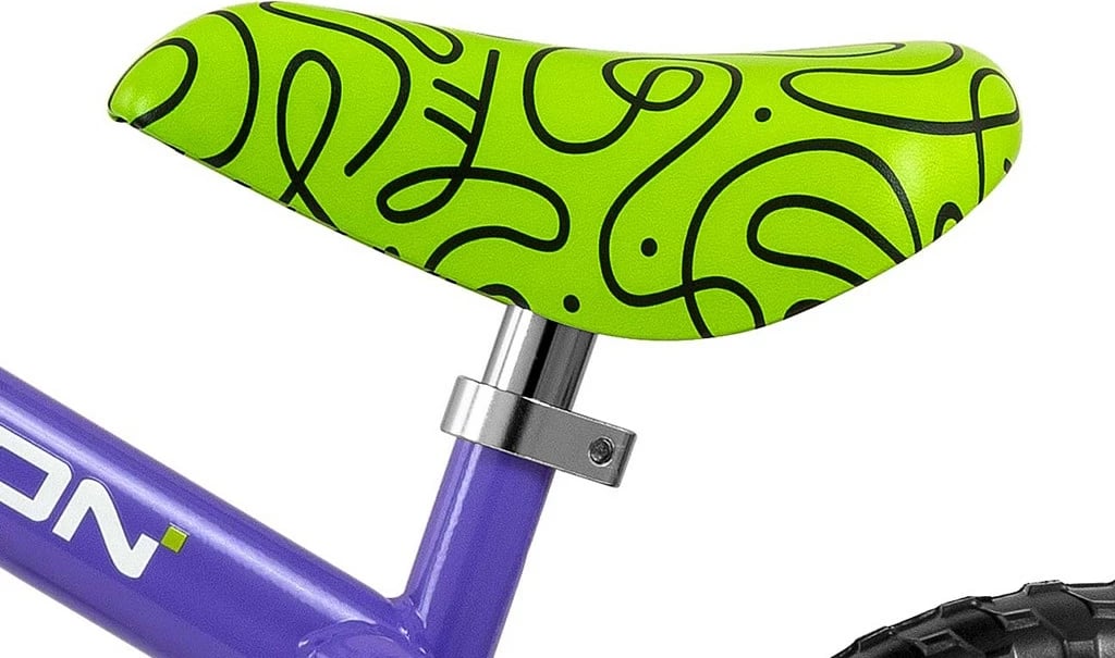 Biçikletë pa pedale, Milly Mally Dragon, rrota shkumë 10", kornizë çelik e lehtë, zile, lartësi e rregullueshme, vjollcë