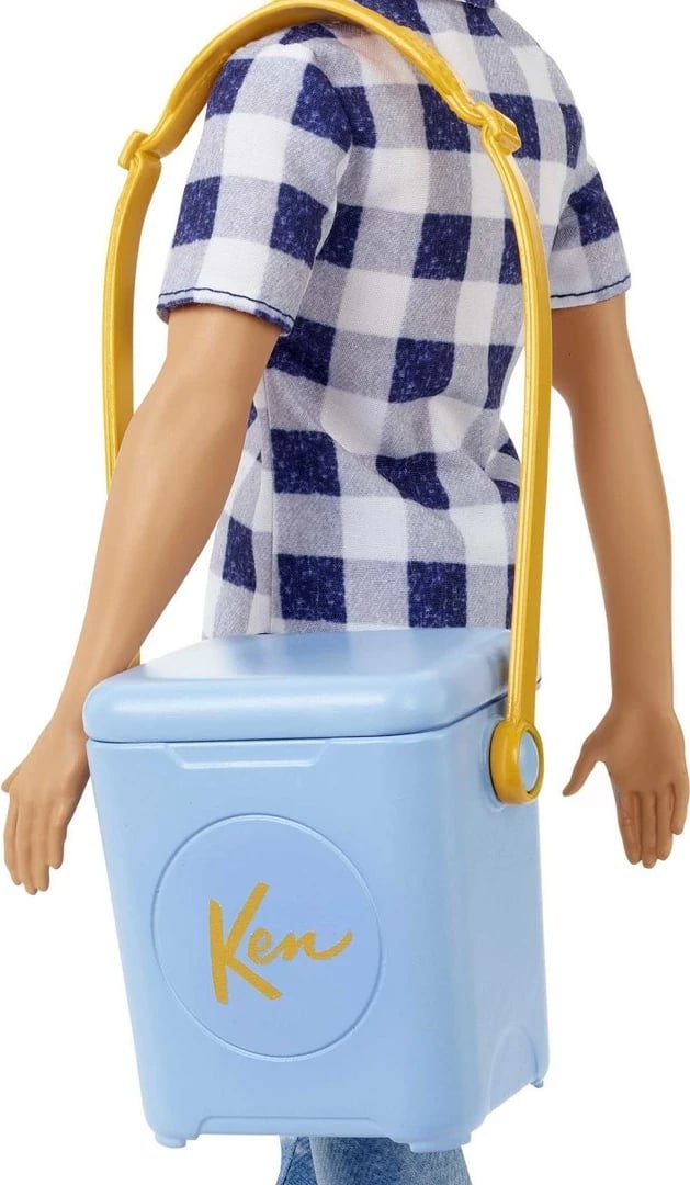 Kukull lodër Ken Barbie Dreamhouse Adventures me aksesorë kampingu, MATTEL HHR66, shumëngjyrëshe