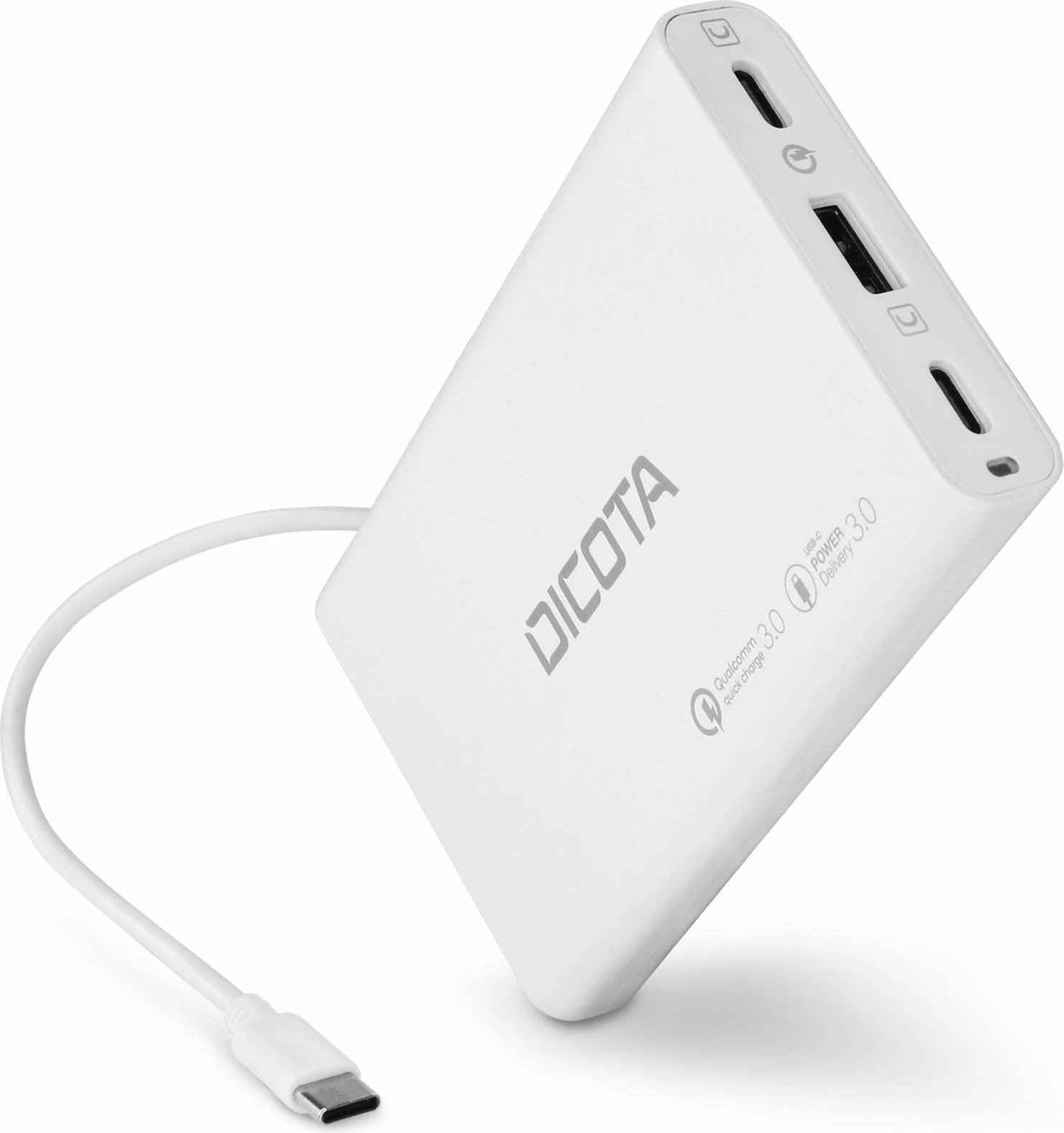 Karikues universal DICOTA D32056, 65W, USB Type-C, i bardhë