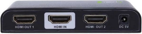 Splitter HDMI Techly 2.0, 1 në 2, Ultra HD 4K, i zi