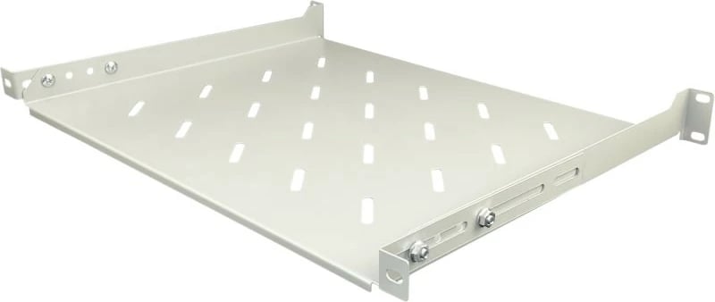 Raft fiks ALANTEC për kabinete 19", 1U, 350mm, Gri