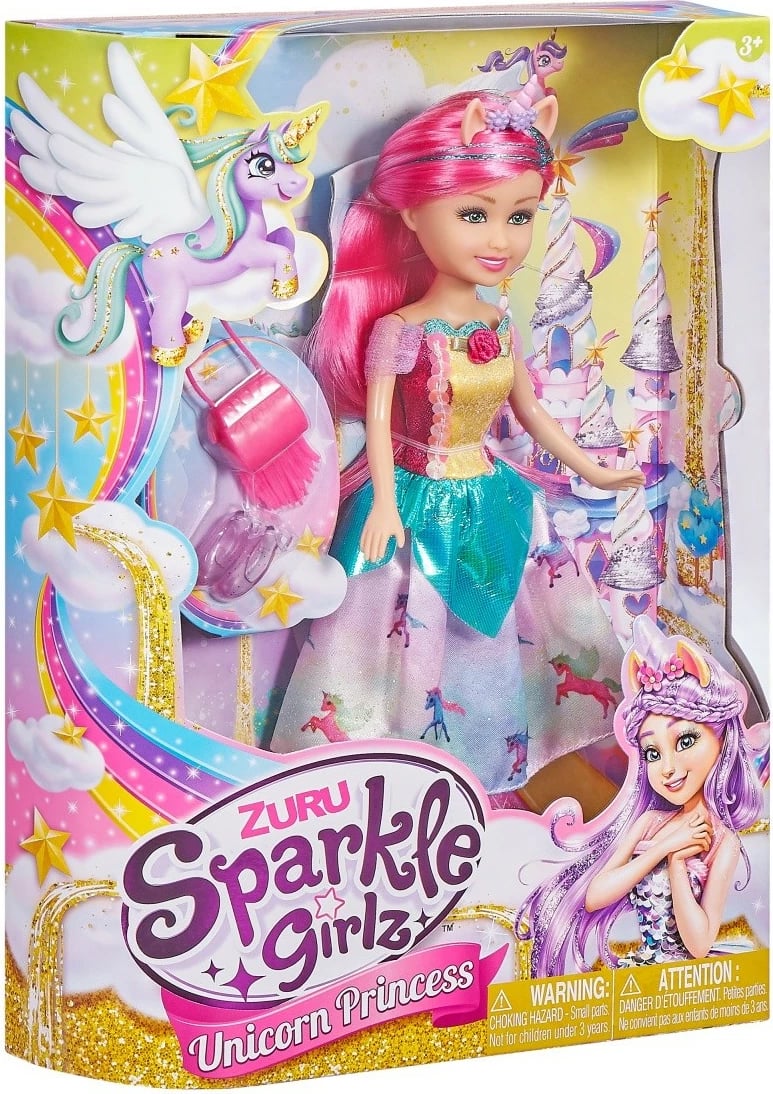 Kukull ZURU Sparkle Girlz Unicorn Princess, 10.5 inç, shumëngjyrëshe Kukull ZURU Sparkle Girlz Unicorn Princess, 10.5 inç, shumëngjyrëshe