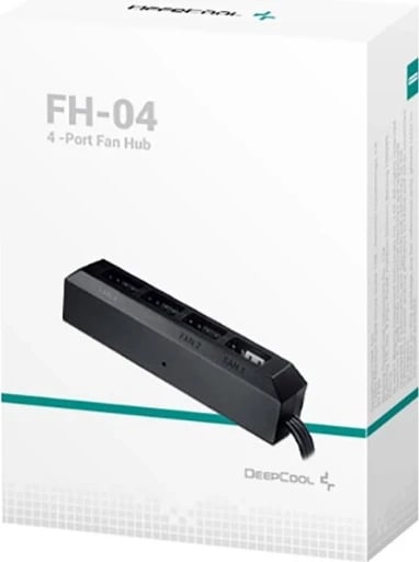 Hub i Ventilatorëve DEEPCOOL FH-04, i Zi