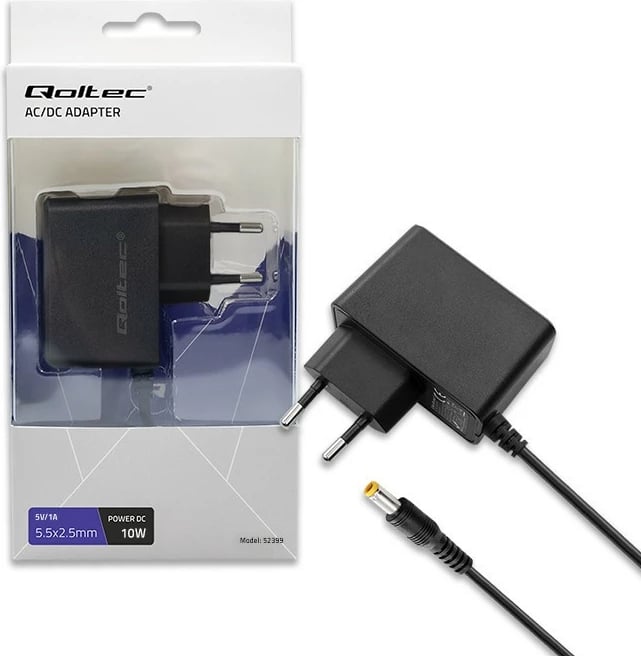 Furnizues energjie Qoltec 52399, 10W, 5V, 2A, 5.5x2.5mm, i zi