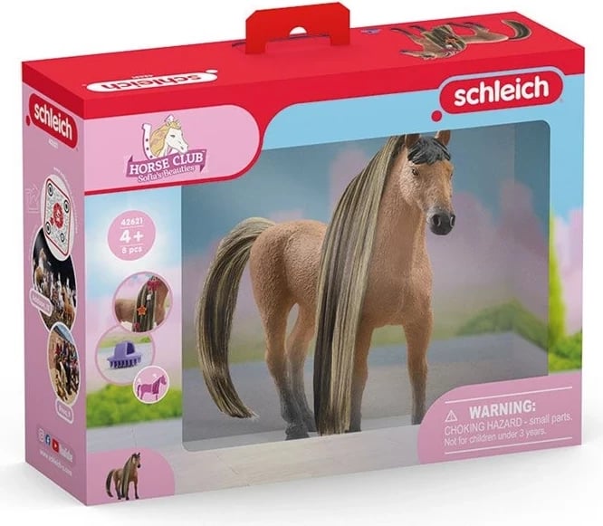 Figurë loje Schleich Horse Club Akhal-Teke Stallion, për vajza, Bronzi