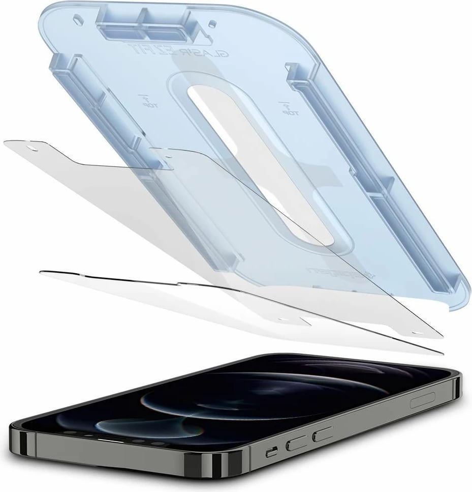 Xham mbrojtës Spigen Glas.tR EZ Fit për iPhone 12 / iPhone 12 Pro, 2 copë