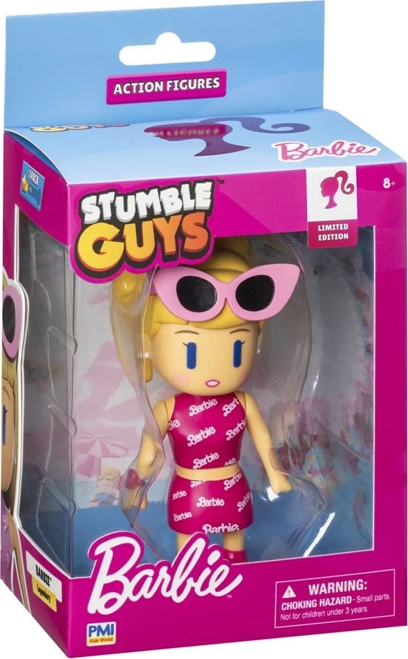Figurë aksioni P.M.I. Kids World Stumble Guys x Barbie 11,5 cm, Roze