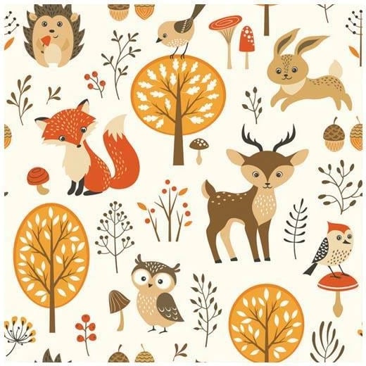 Salveta NEXT SDOG 018101, 20 copë, 33x33cm, kafshë pylli