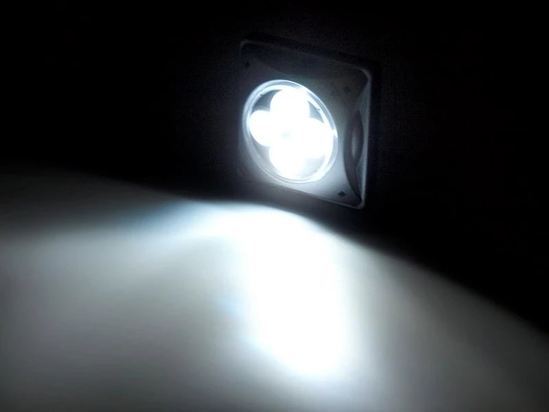 Dritë diellore Maclean MCE124, 4 LED, Sensor muzgu, Argjendtë