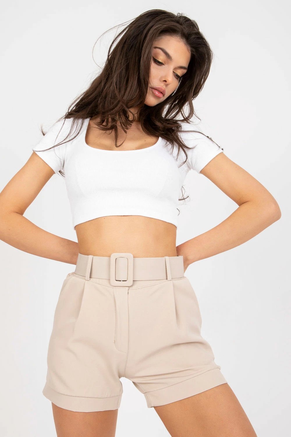 Shorce femra Italy Moda 166320, bezhë