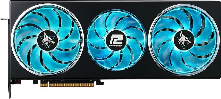 Kartelë grafike PowerColor Hellhound RX 7800 XT, 16 GB, GDDR6, 256 bit, e zezë