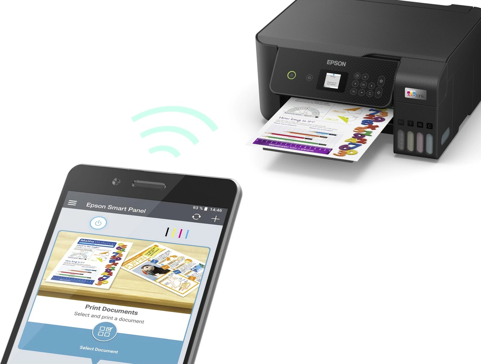 Printer Epson EcoTank ET-2825, Inkjet, 5760 x 1440 DPI, A4, Ngjyrë e zezë
