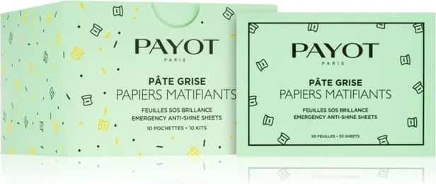 Letra matifikuese për fytyrë Payot Pâte Grise SOS Matifying Papers Gloss, 10x50 fletë