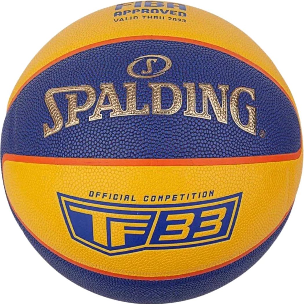 Top basketbolli Spalding për meshkuj, verdhë-kaltër