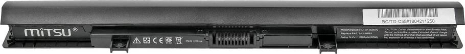 Bateri Mitsu për Toshiba C50 C55 C70 L50, 2200 mAh, 14.4-14.8V, Li-ion, e zezë