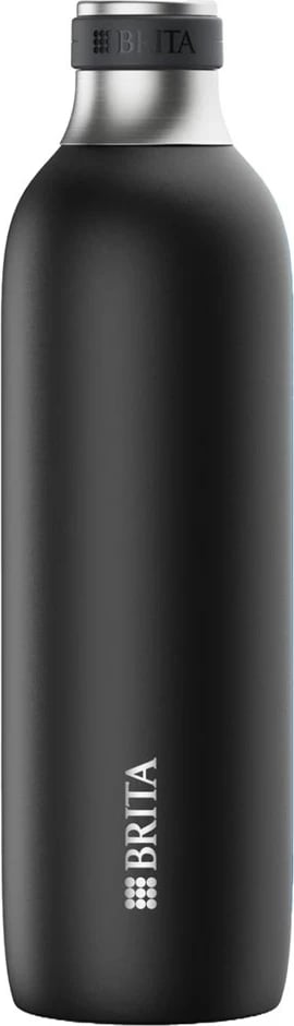Shishe BRITA sodaTRIO, 1 l, Inox, E zezë