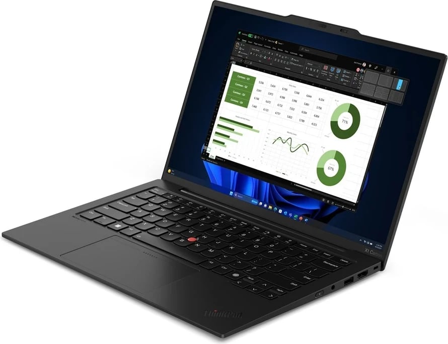 Laptop Lenovo ThinkPad X1 Carbon Intel Core Ultra 7 155U, 14" Touchscreen, 32 GB RAM, 1 TB SSD, Wi-Fi 6E, Black