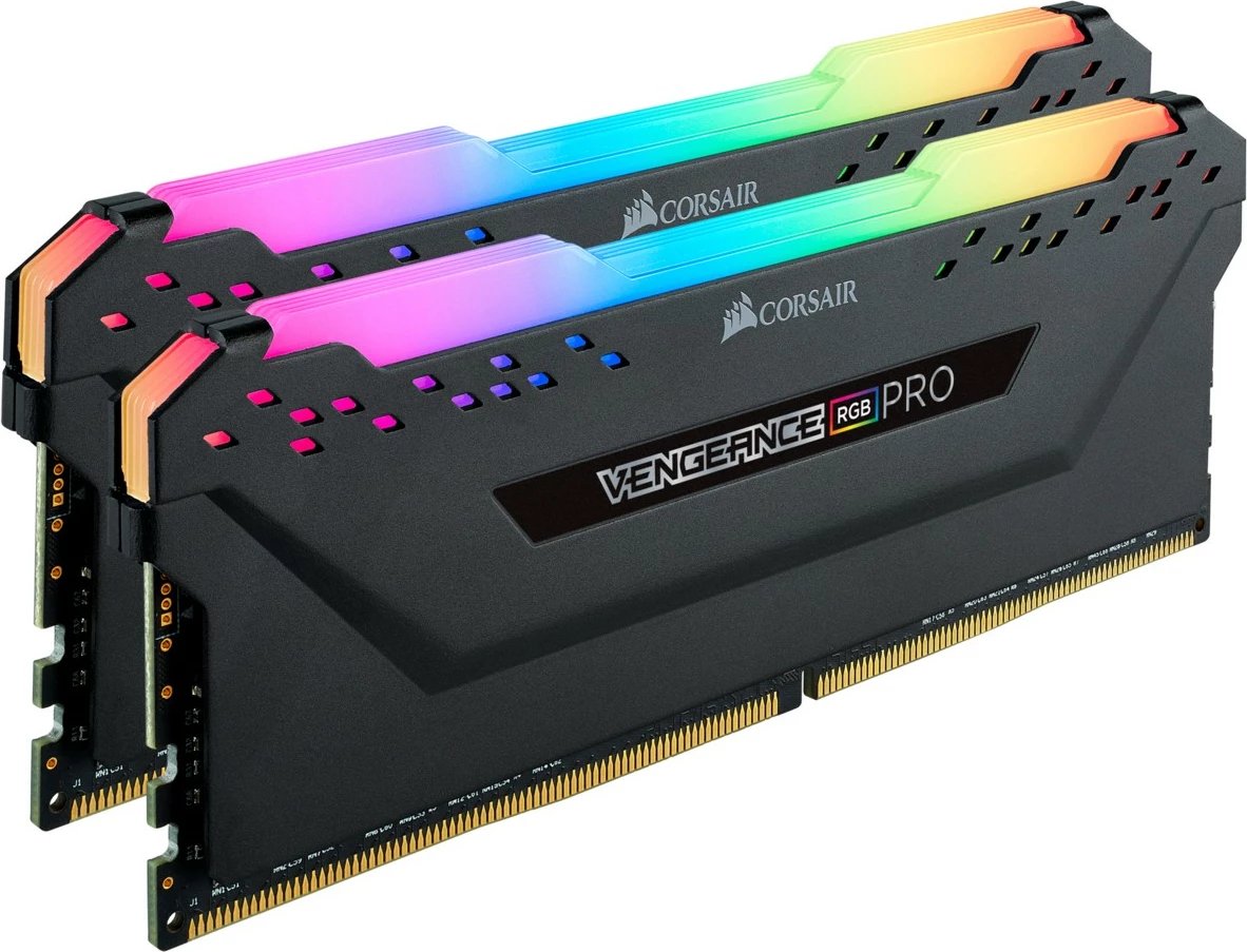 RAM Memorje Corsair Vengeance RGB Pro CMW32GX4M2D3600C18, 32 GB, 3600 MHz, e zezë