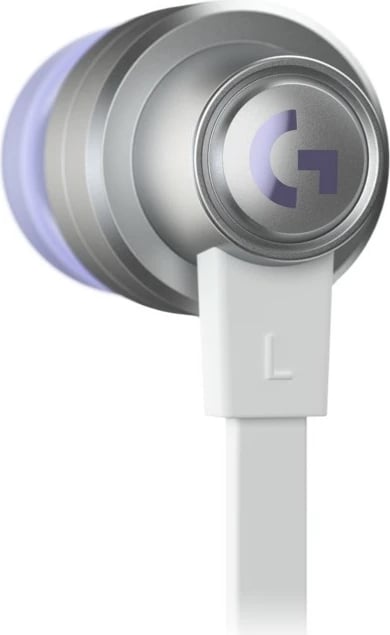 Kufje Logitech G333 me mikrofon, in-ear, me kabllo, 3.5mm, bardhë