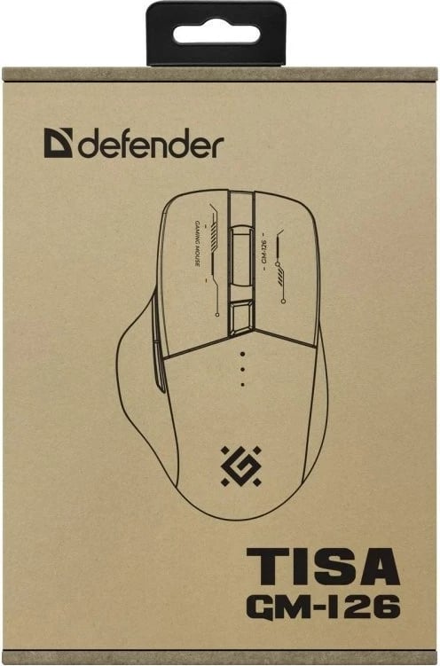Maus Defender GM-126 TISA RF+BT Optik 1600dpi 6P, Bardhë