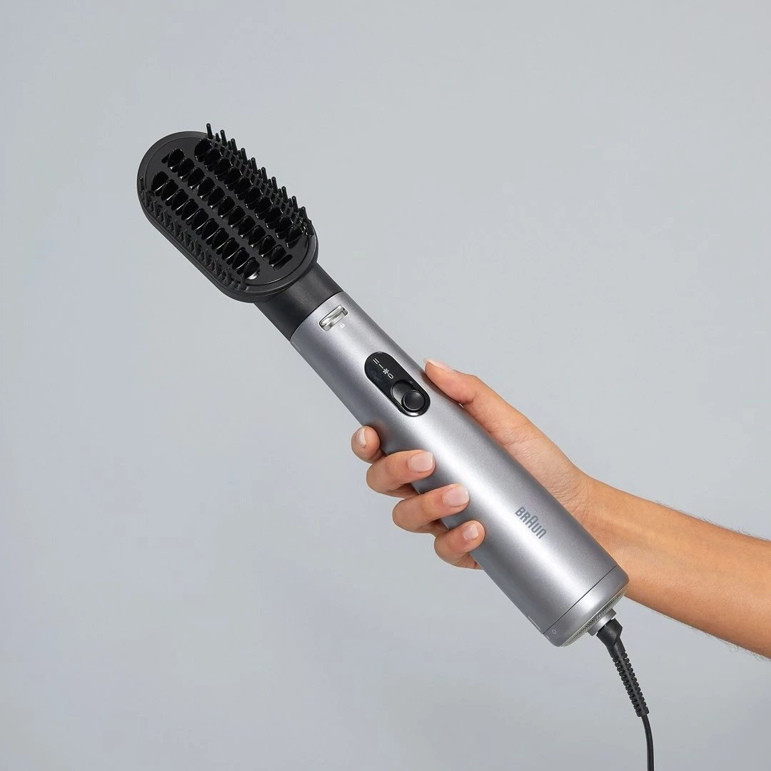 Furçë me ajër të nxehtë Braun AS 4.3, 1000 W, 2.2 m, Argjendtë