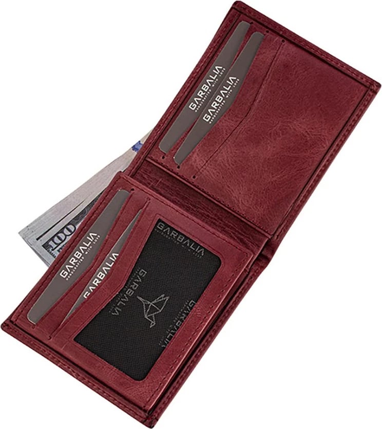 Portofol për burra, Zoozie Bags, Altadena, ngjyrë e kuqe e errët