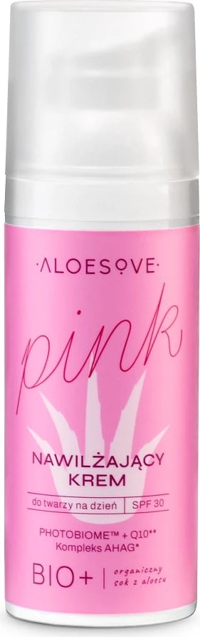 Krem fytyre ditës hidratues për femra ALOESOVE Pink SPF30, 50ml