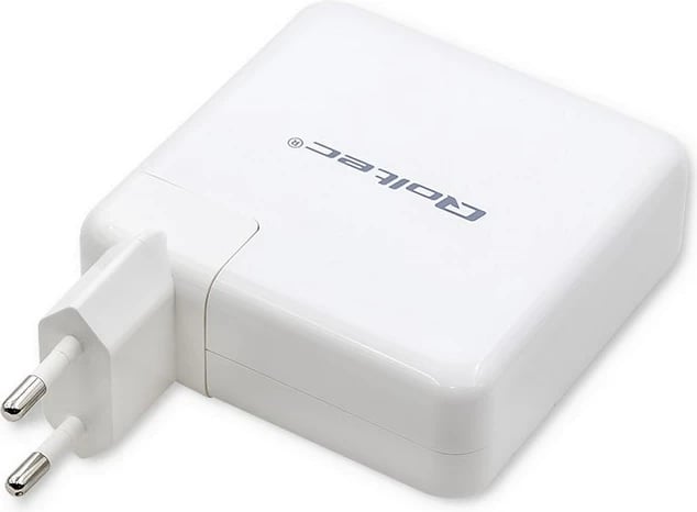 Karikues Qoltec GaN FAST 108W, USB C, Bardhë