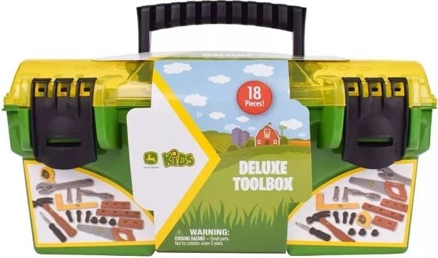 Kuti veglash lodër TOMY John Deere X320974, 18 pjesë