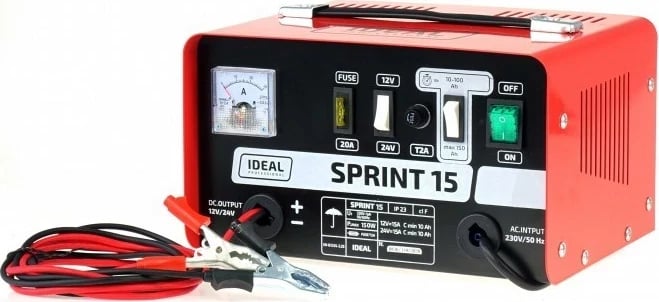 Karikues baterie IDEAL SPRINT 15, 15A, 230V, 12-24V