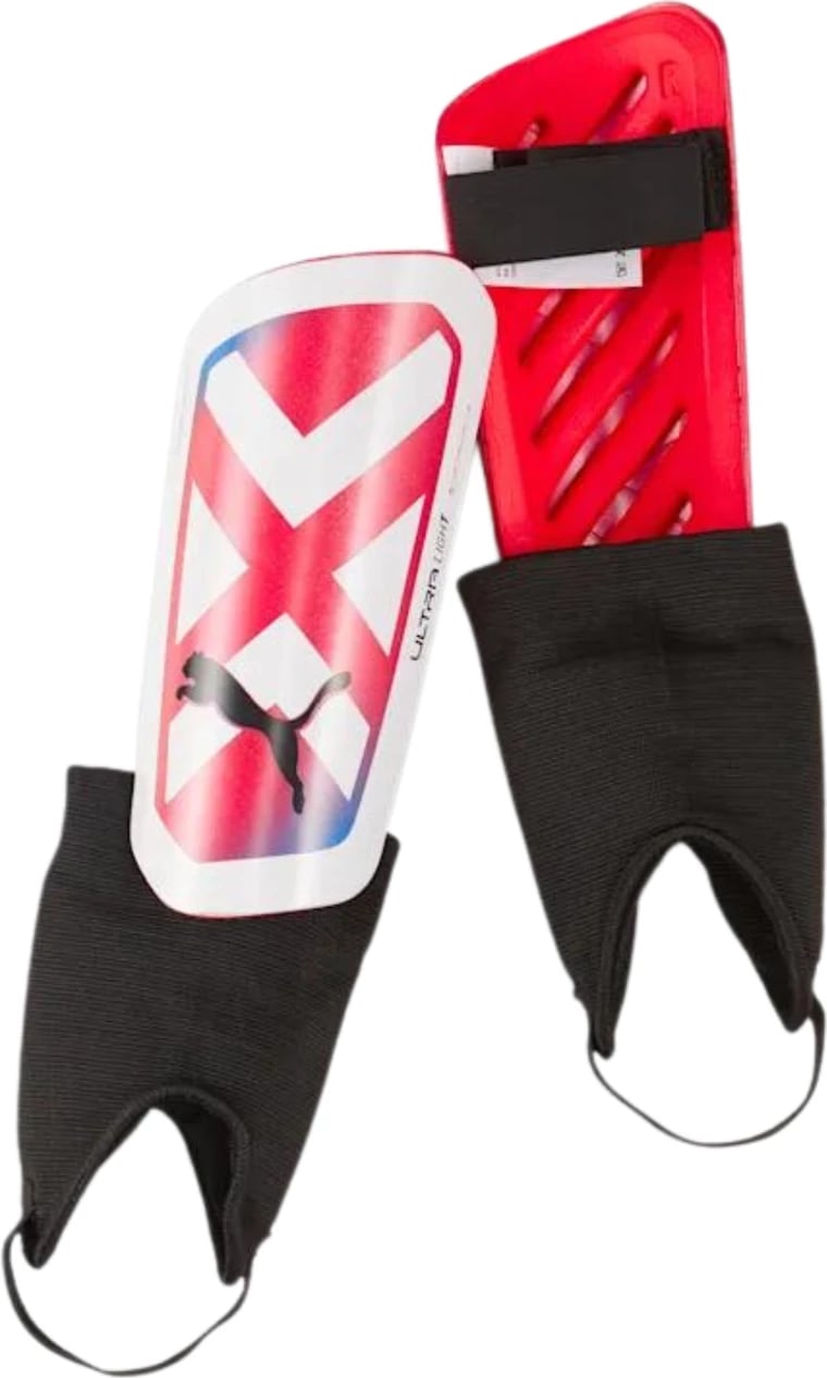 Mbrojtëse kërcini futbolli Puma unisex, të kuqe dhe të bardha
