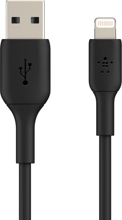Kabllo Belkin PVC USB-A në Lightning, 1M, e Zezë