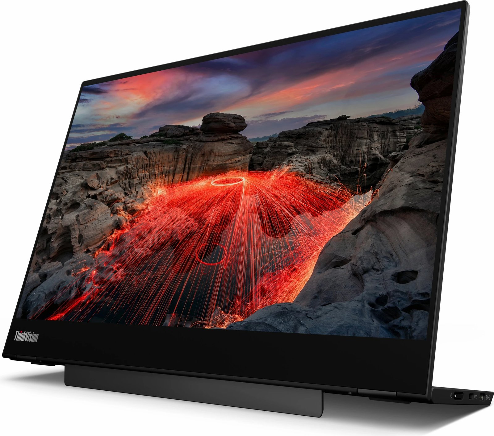Monitor Lenovo ThinkVision M14t Gen 2, 35.6cm/14", Touch, 60Hz, Raven Black