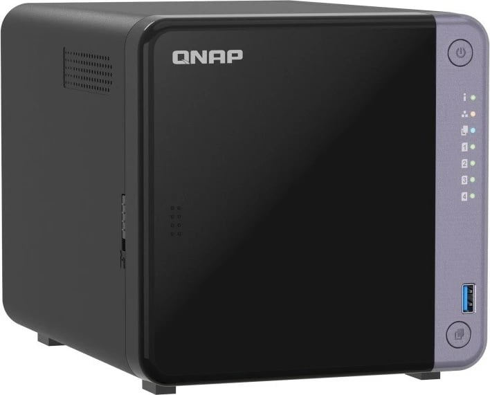 NAS desktop QNAP TS-432X-4G, 4 vende për disqe, 4 GB RAM, 10GbE, E zezë