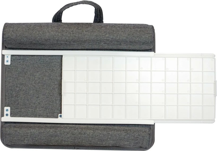 Podstavec laptopi Techly ICA-TBL 102 me bazë të butë, raft maus, 410x335mm, Gri/Dru