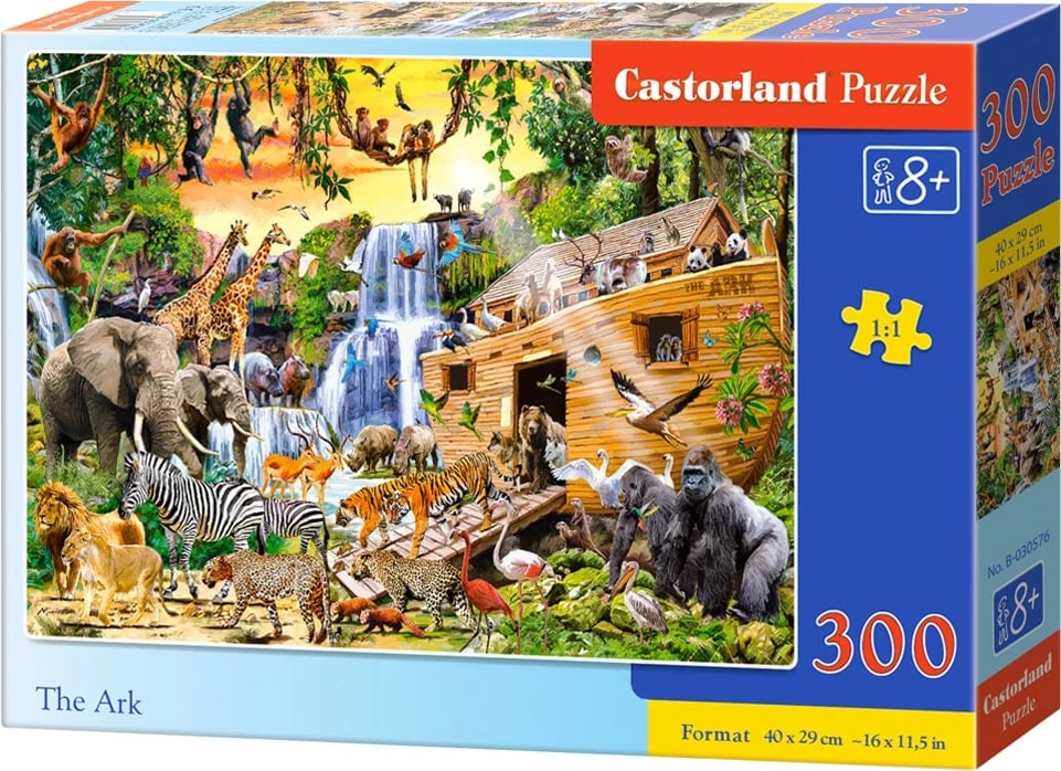 Puzzle Castor 300 pjesë Arka e Kafshëve të Egra për fëmijë
