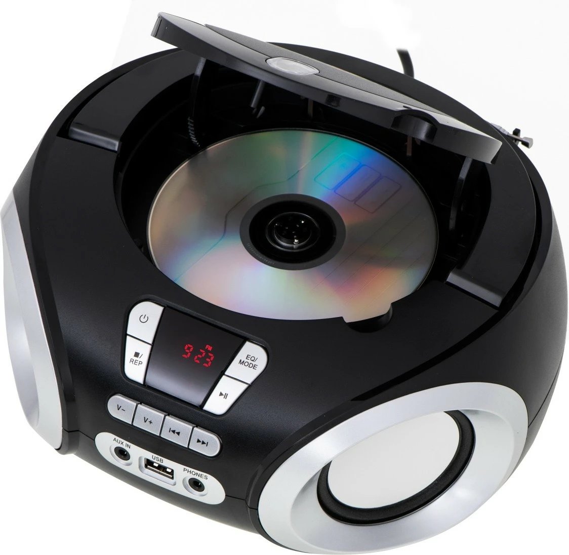 Boombox Adler AD1181, radio CD-MP3, USB, e zezë