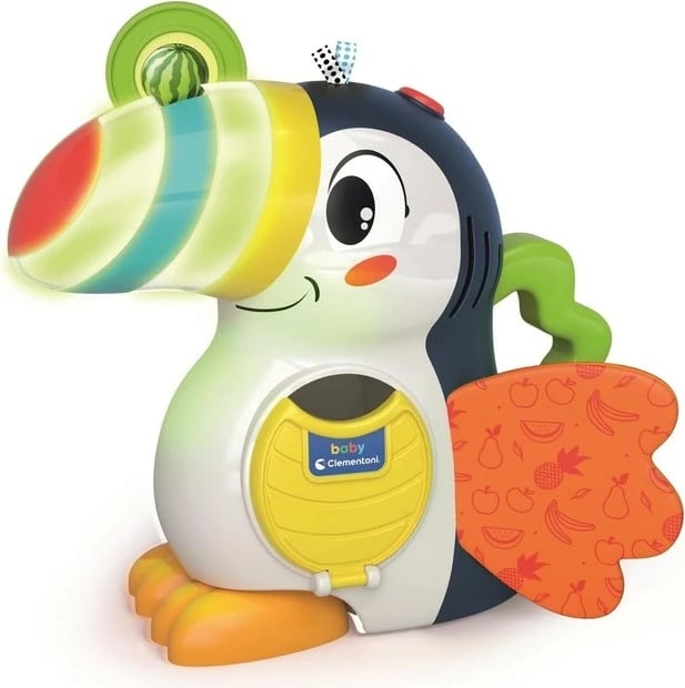 Lodër edukative Clementoni Tukan, Fruits and Colours, për fëmijë të vegjël, shumëngjyrëshe