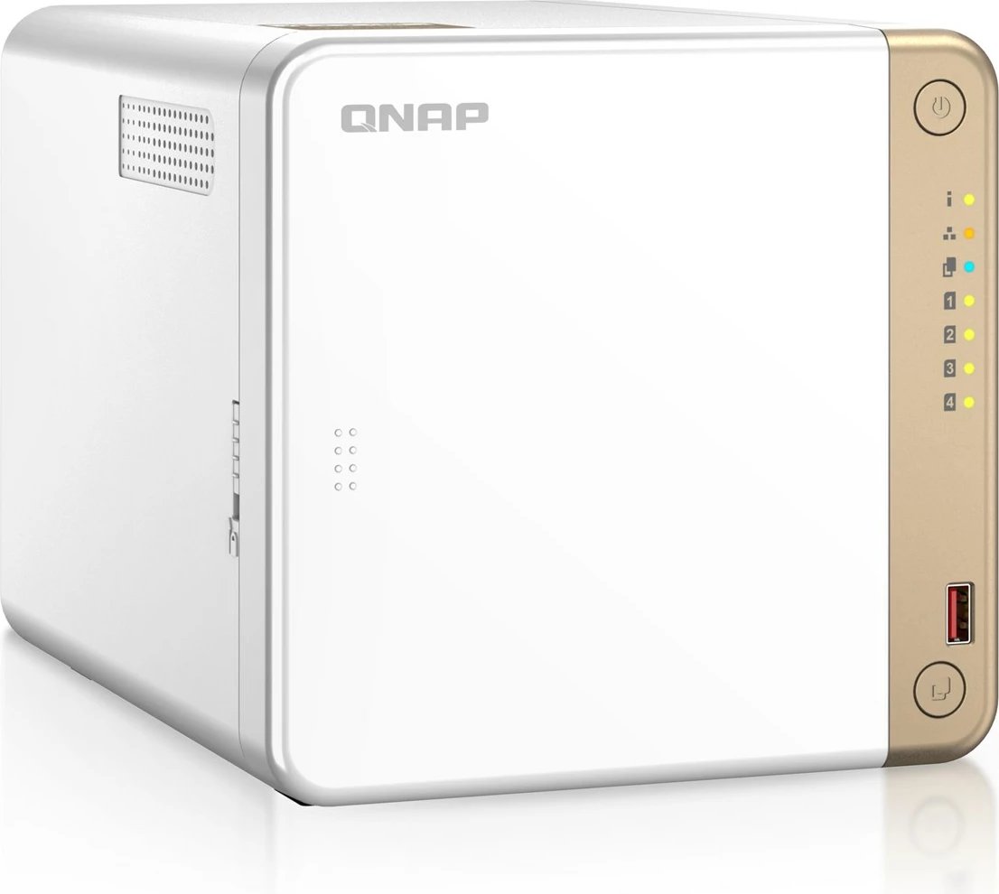 Kasë NAS QNAP TS-462-4G, Intel Celeron N4505, 4 GB RAM DDR4, Tower, Bardhë