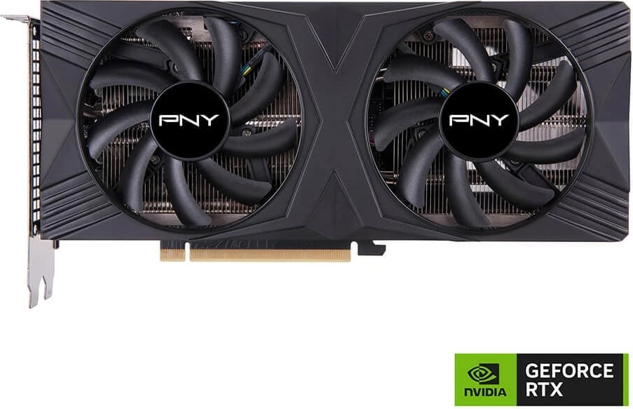 Kartelë grafike PNY GeForce RTX 4070 SUPER, 12 GB, GDDR6X, e zezë