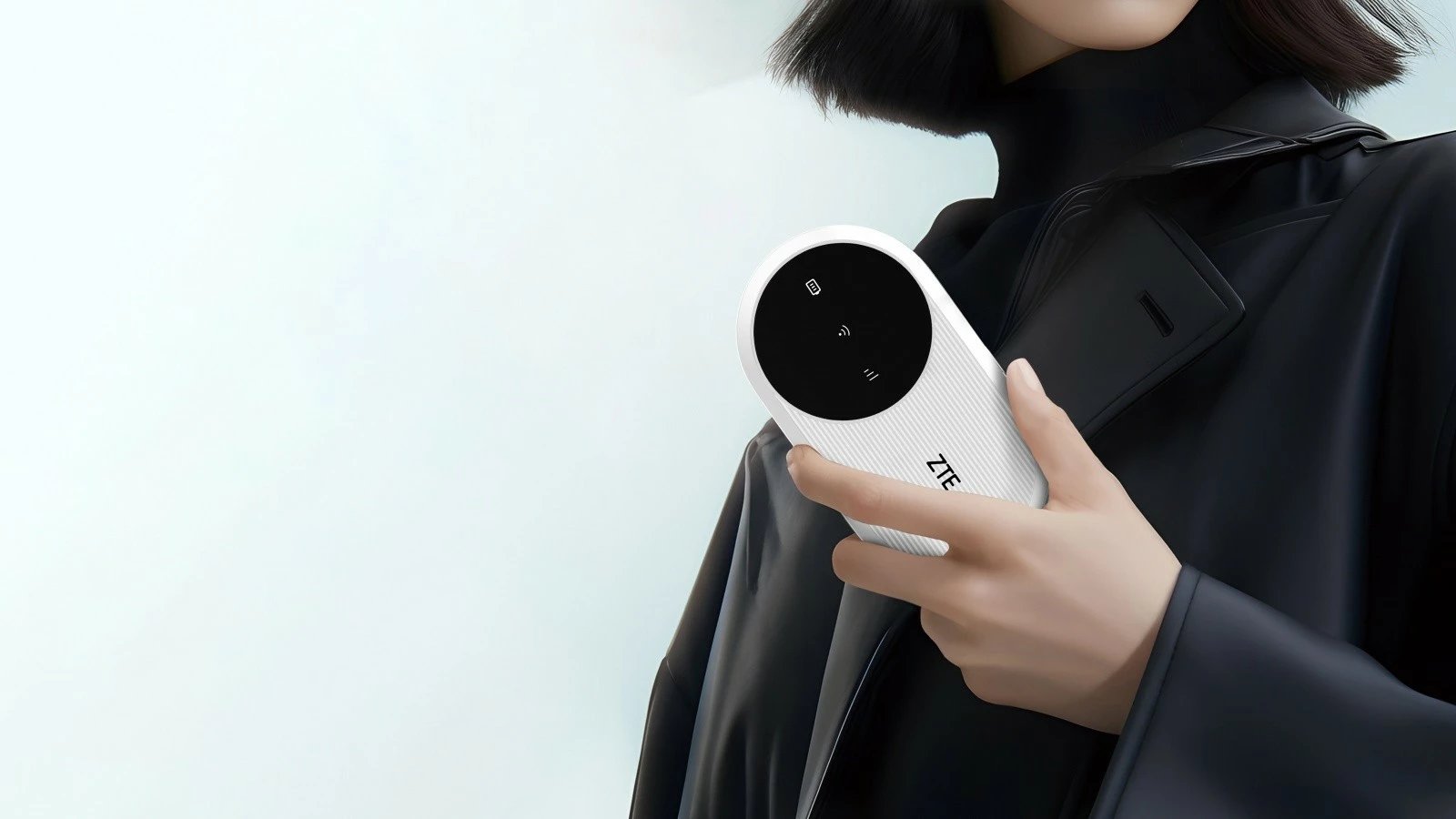 Router mobil ZTE U10, LTE, WiFi 6, Nano SIM, i bardhë/zi