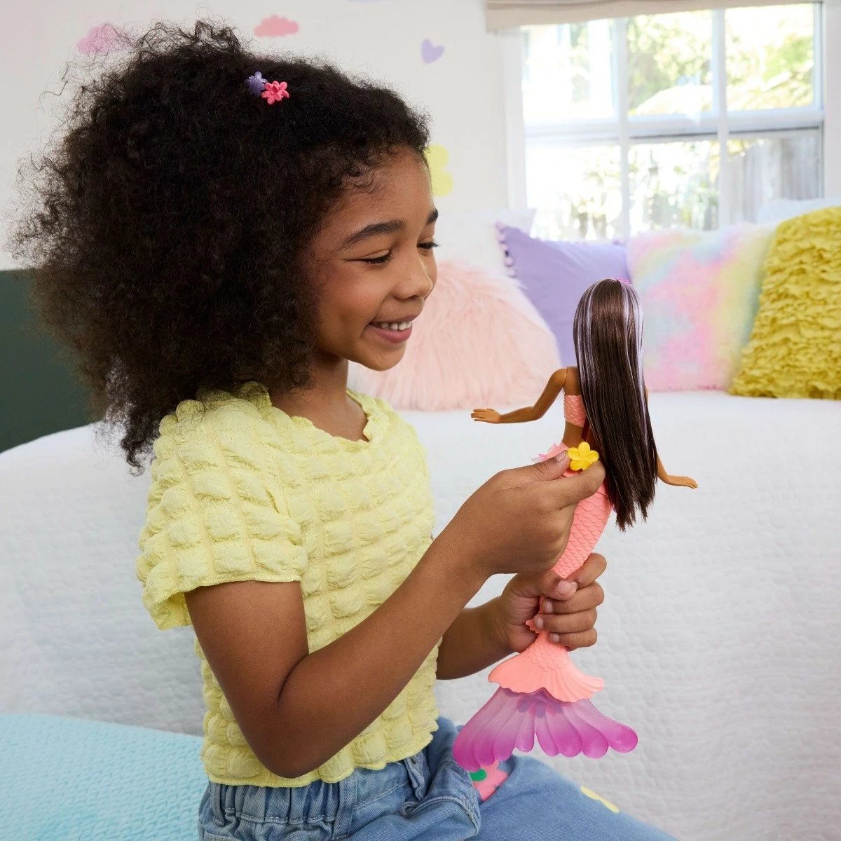 Kukull Barbie Mattel Blooming Flowers, sirenë, JDM71/JDM73