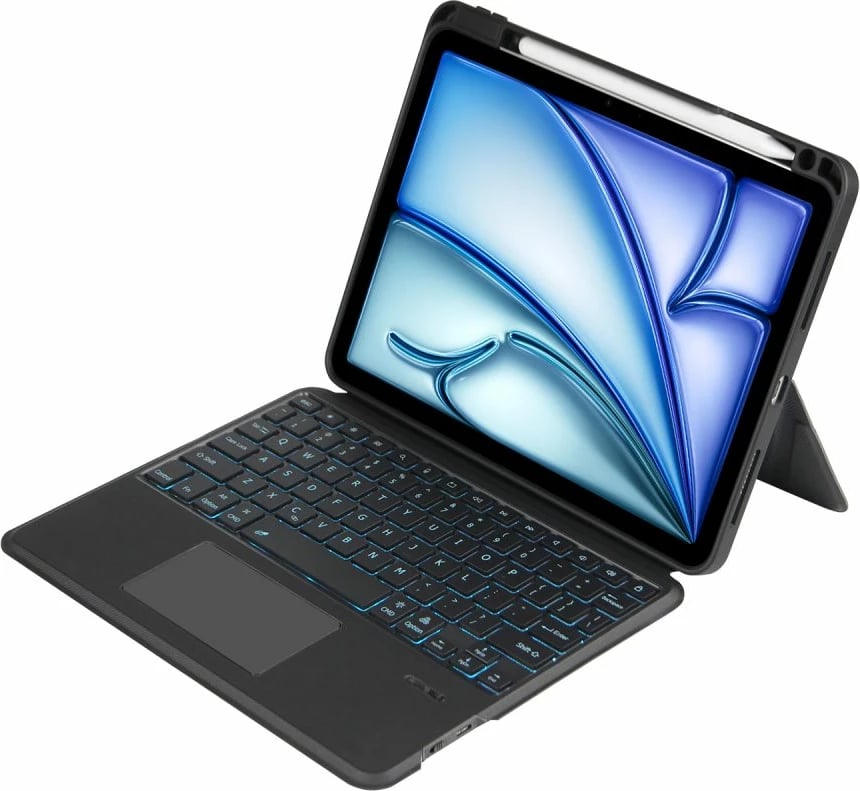 Mbështjellës me tastierë Bluetooth Tech-Protect SC Mag Pen për iPad Air 10.9"/11", i zi, set