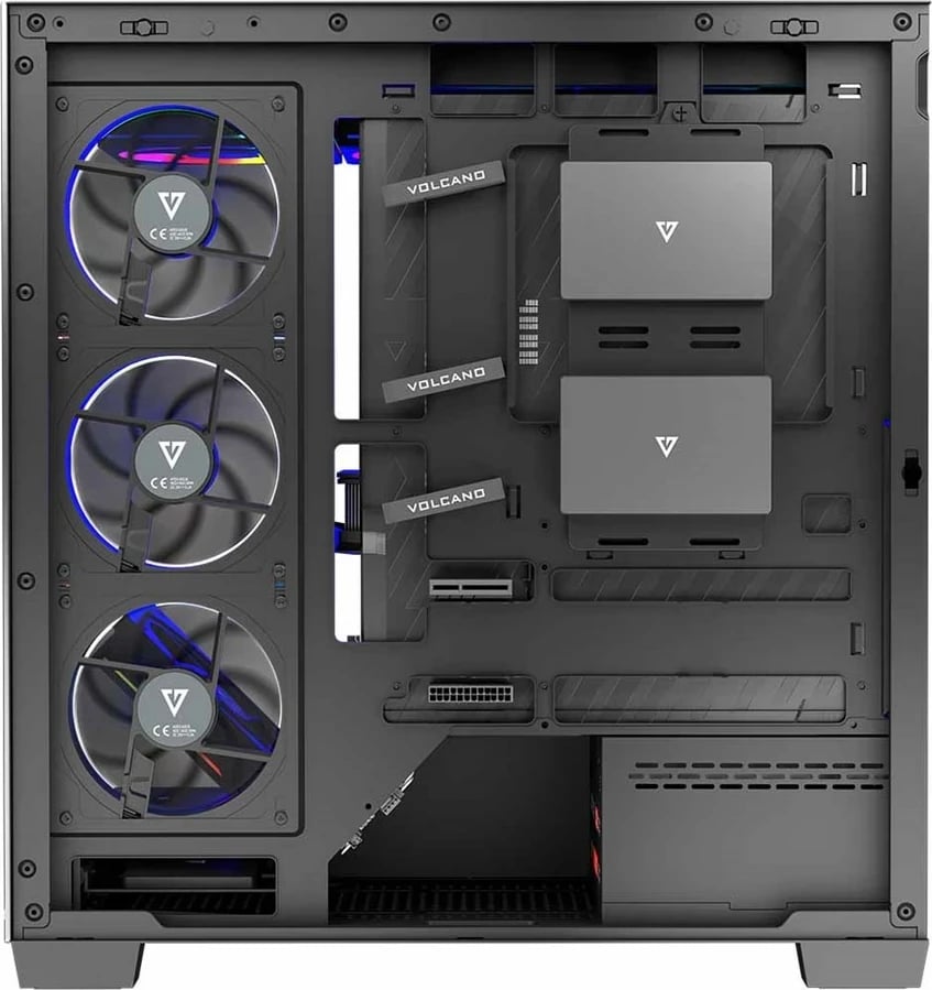 Kasë MODECOM Volcano Stellar ARGB MIDI, e zezë