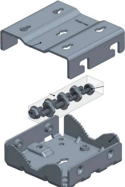Mbajtës preciz Cambium cnWave, metalik