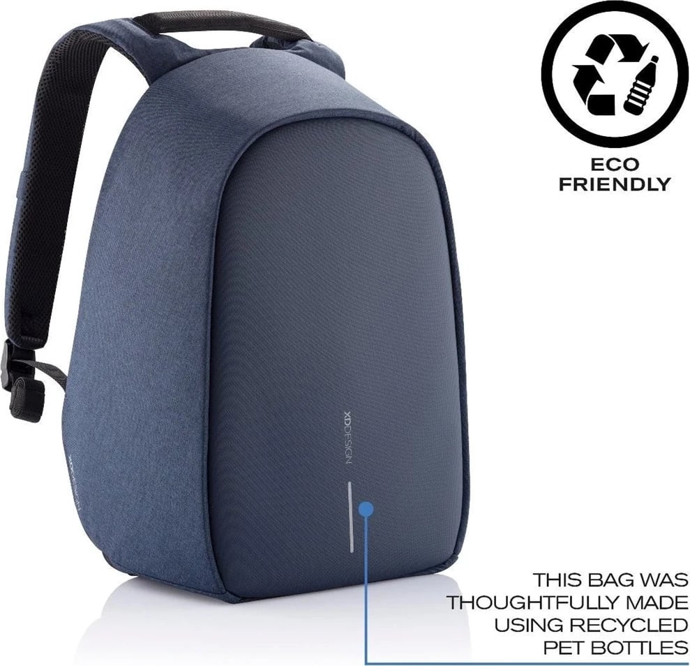 Çantë shpine për laptop XD Design Bobby Hero, e kaltër e errët