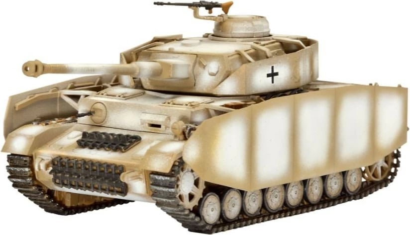 Model plastik tanku Revell PzKpfw IV Ausf. H, 1:72, set me ngjyra dhe ngjitës