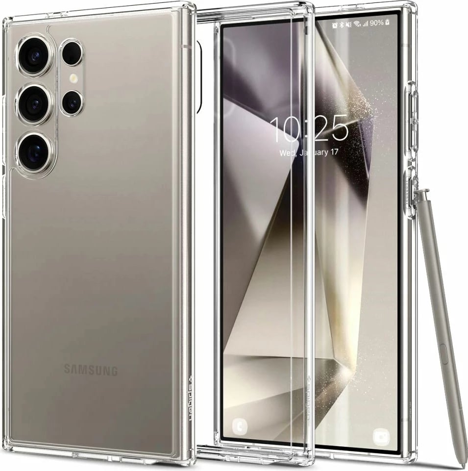 Mbështjellës Spigen Ultra Hybrid për Samsung Galaxy S24 Ultra, Transparent