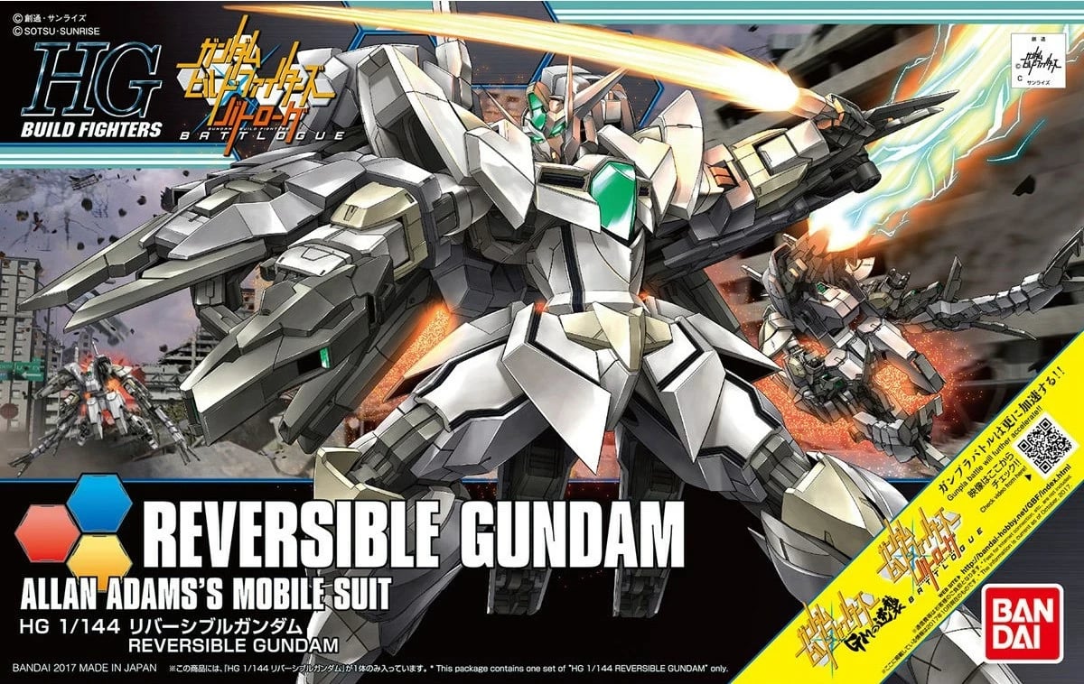 Model ndërtimi Bandai HGBF 1/144 Reversible Gundam BL, koleksionueshëm